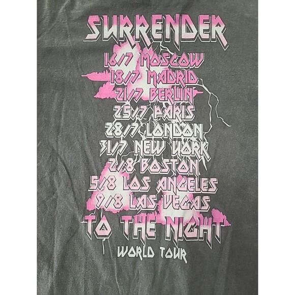 Surrender To The Night World Tour Tshirt  Size 6 Mens Medium Trans Am - Picture 9 of 9
